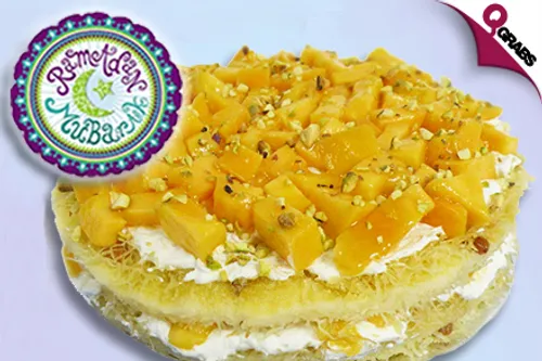 From QR60 Enjoy Traditional Arabic Desserts, Yummy Cakes OR a Bouquet of Fresh Fruits for Ramadan! (Up to QR390 Value)